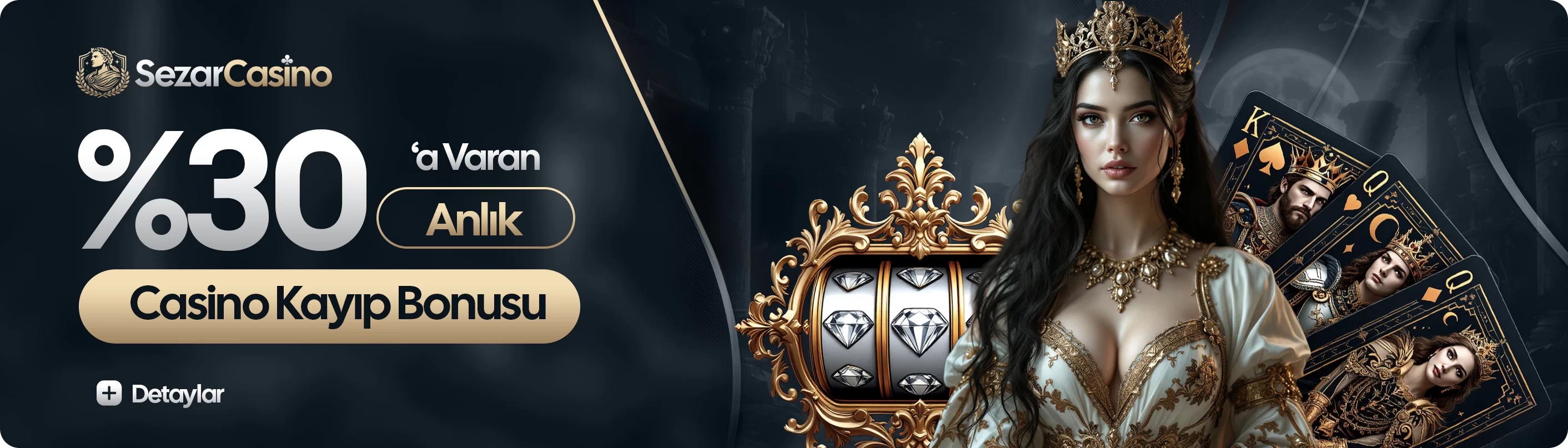 Sezarcasino — Anlık %30 casino kayıp bonusu